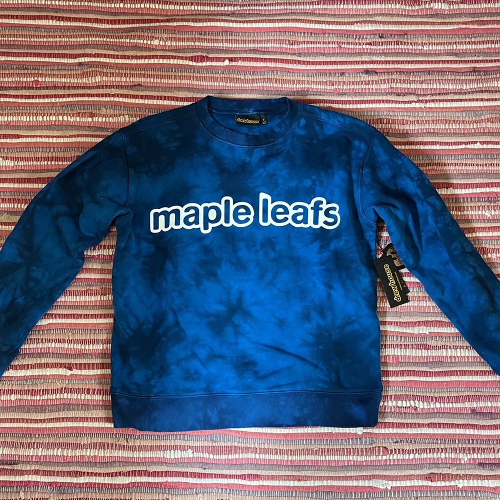 Drew House x Maple Leafs tie dye crew neck. Perfect condition